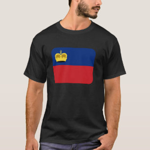 T-shirt Drapeau Liechtenstein