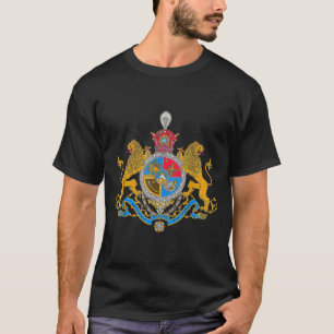 T-shirt Drapeau lion et soleil Shir o khorshid iran pahlav