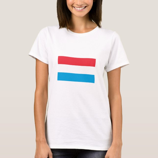 T-shirt Drapeau Luxembourg (Devant)