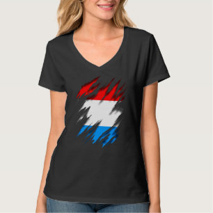 T-shirt Drapeau Luxembourg