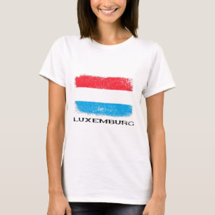 T-shirt Drapeau Luxembourg Europe Voyage Vacances Europe L
