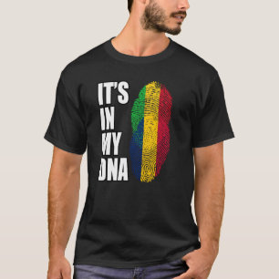 T-shirt Drapeau Malien Et Tchadien Du Patrimoine De L'ADN