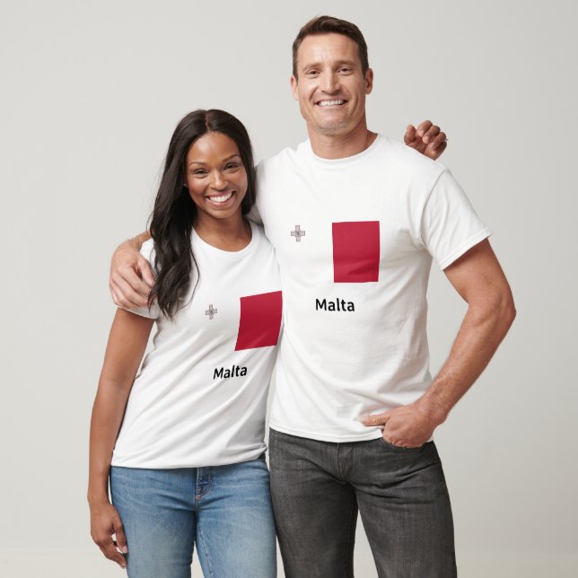 T-shirt Drapeau Malte (Unisexe)