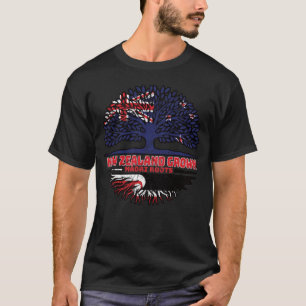 T-shirt Drapeau Maori Nouvelle-Zélande des racines d'arbre