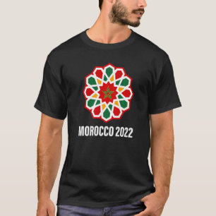 T-shirt Drapeau Maroc Football 2022