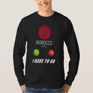 T-shirt Drapeau Maroc Souvenir Maroc Appelle Est Appelant