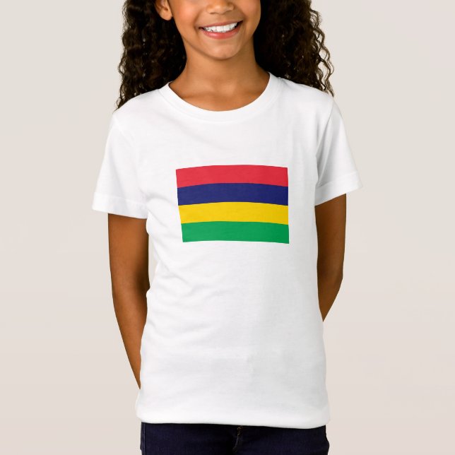 T-Shirt Drapeau Maurice (Devant)