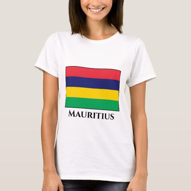 T-shirt Drapeau Maurice (Devant)