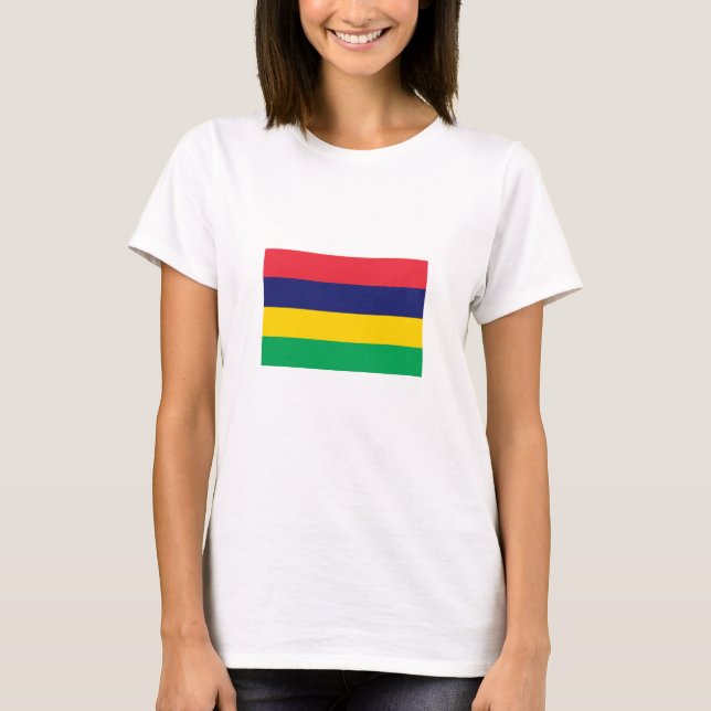 T-shirt Drapeau Maurice (Devant)