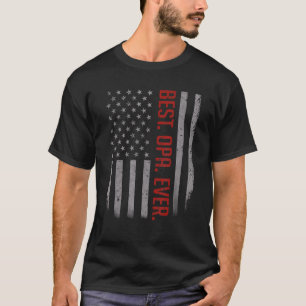 T-shirt Drapeau Meilleur Opa Un Père Américain Pour Les Pè