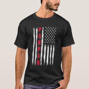 T-shirt Drapeau Meilleur Pawpaw jamais Us pour Stepdad Fat