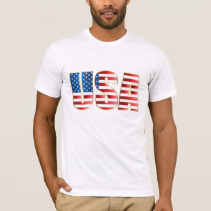 T-shirt Drapeau Mens Bella Canvas T-Shirt-USA