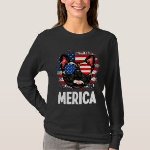 T-shirt Drapeau Merica French Bulldog 66