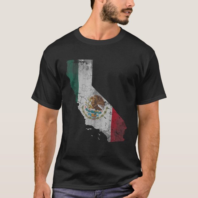 T-shirt Drapeau mexicain de Californie (Devant)