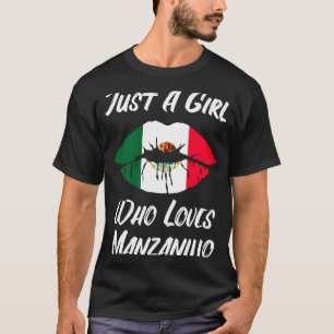 T-shirt Drapeau mexicain des lèvres et de la bouche Manzan
