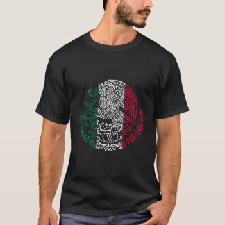 T-shirt Drapeau mexicain Eagle Escudo Mexique