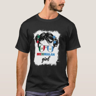 T-shirt Drapeau Mexicain Et Guatémaltèque Mexique Guatemal