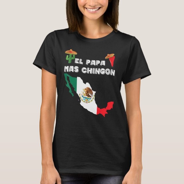 T-shirt Drapeau mexicain homme Cactus Sombrero Jalapeno El (Devant)