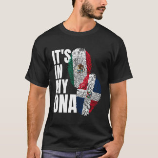 T-shirt Drapeau mexicain plus dominicain