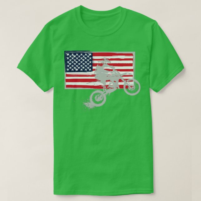 T-shirt Drapeau Mocross USA (Design devant)