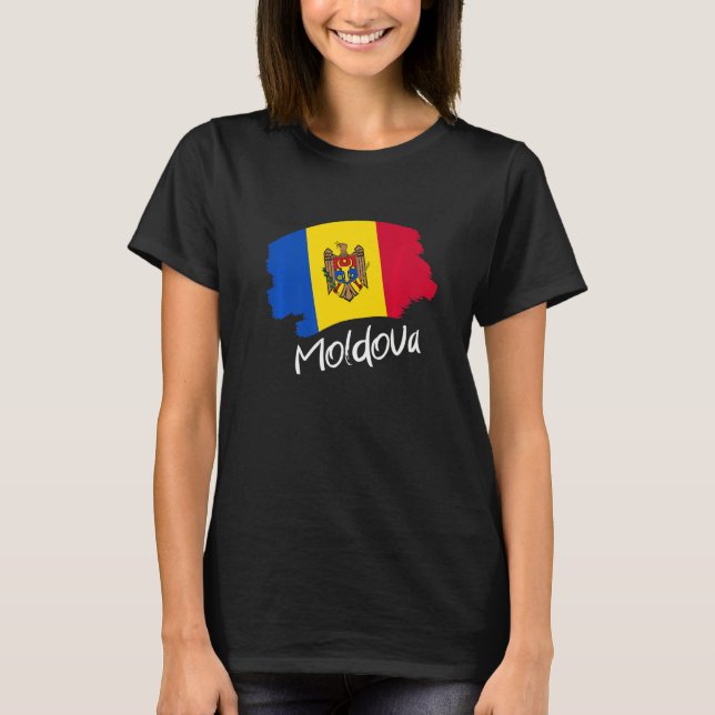 T-shirt Drapeau moldave Moldova (Devant)