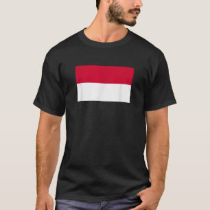 T-shirt Drapeau monégasque T Chemise