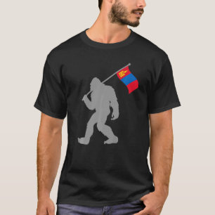 T-shirt Drapeau Mongol Ou Mongol Sur Drapeau Mongolie