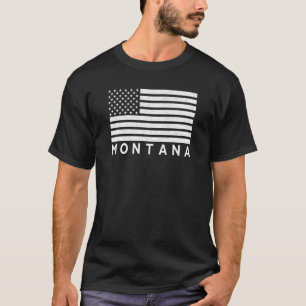 T-shirt Drapeau Montana USA Drapeau Montana Drapeau améric
