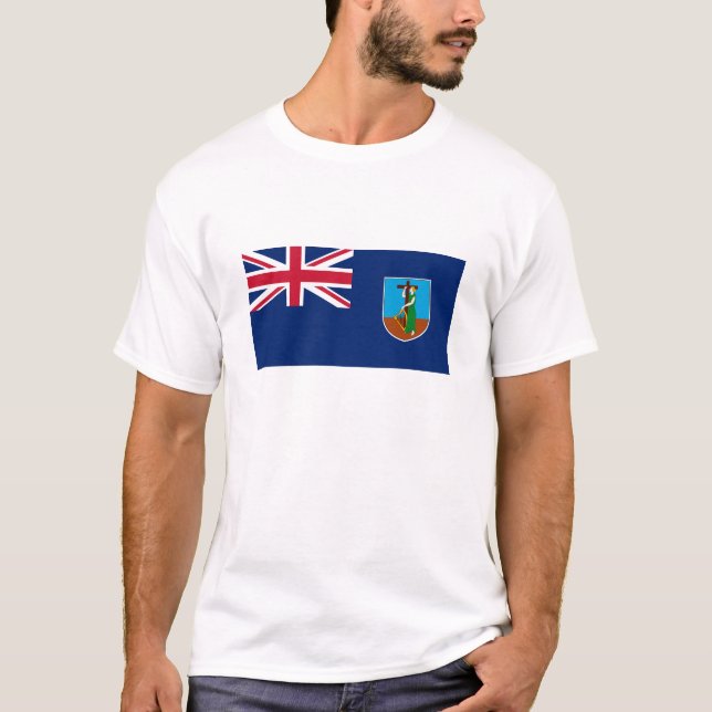 T-shirt Drapeau Montserrat (Devant)