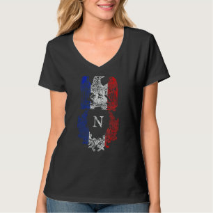 T-shirt Drapeau Napoléon Bonaparte Aigle Français Drapeau