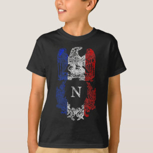 T-shirt Drapeau Napoléon Bonaparte Aigle Français Drapeau