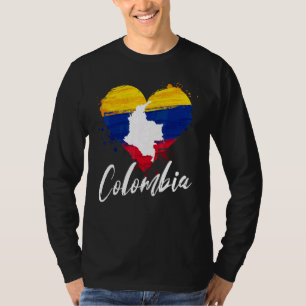 T-shirt Drapeau National Colombie Nationalité Colombiens H
