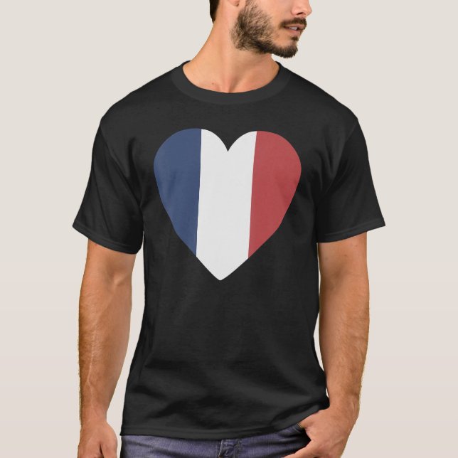 T-shirt Drapeau National de France souvenir pour hommes fe (Devant)