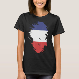 T-shirt Drapeau National de France souvenir pour les femme