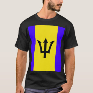 T-shirt Drapeau national de la Barbade une île des Caraïbe
