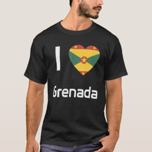 T-shirt Drapeau national de la Grenade souvenir pour homme