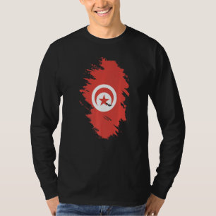T-shirt Drapeau national de la Tunisie souvenir pour homme