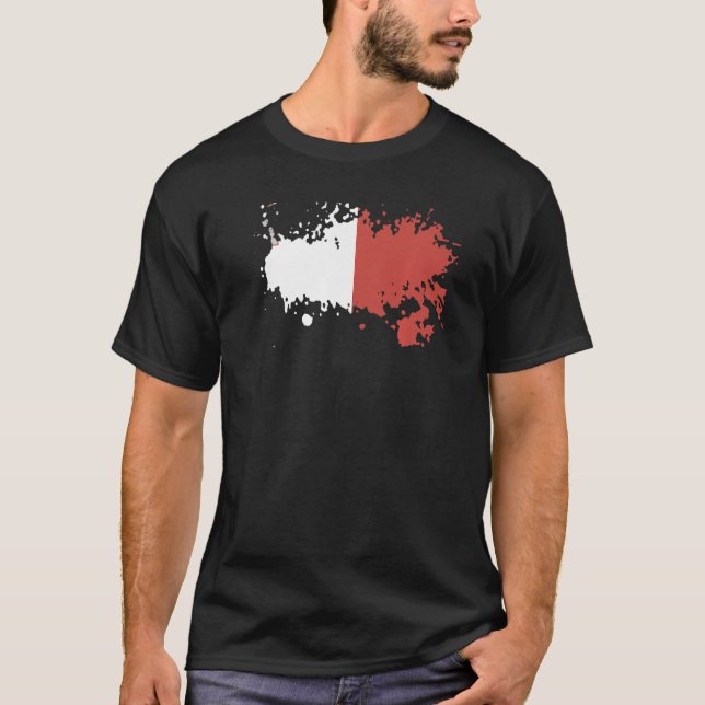 T-shirt Drapeau national de Malte souvenir pour les femmes (Devant)