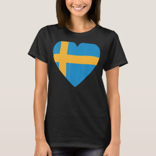 T-shirt Drapeau national de Suède souvenir pour hommes fem