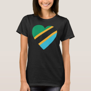 T-shirt Drapeau national de Tanzanie souvenir pour les fem