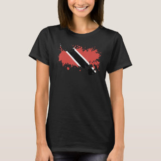 T-shirt Drapeau national de Trinidad souvenir pour les fem