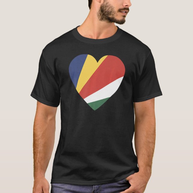 T-shirt Drapeau national des Seychelles souvenir pour les  (Devant)