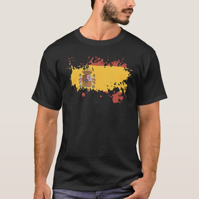 T-shirt Drapeau national d'Espagne souvenir pour les femme (Devant)
