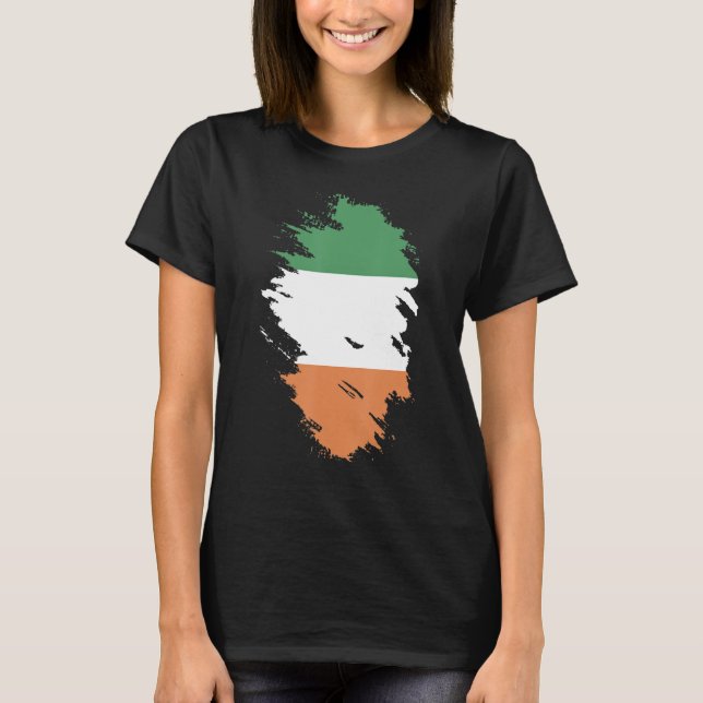 T-shirt Drapeau national d'Irlande souvenir pour les femme (Devant)