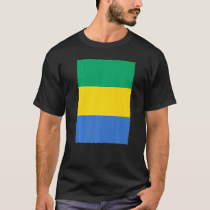T-shirt Drapeau national du Gabon