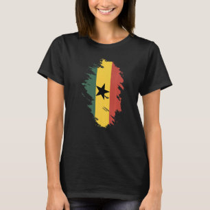 T-shirt Drapeau national du Ghana souvenir pour les femmes