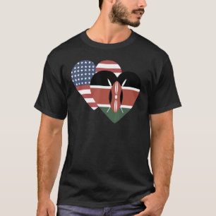 T-shirt Drapeau national du Kenya souvenir pour hommes fem