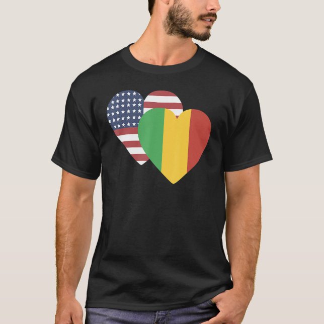 T-shirt Drapeau national du Mali souvenir pour les femmes (Devant)
