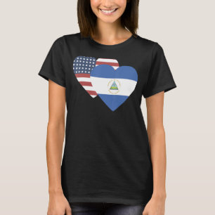 T-shirt Drapeau national du Nicaragua souvenir pour les fe
