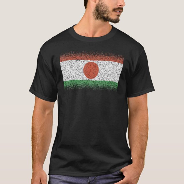 T-shirt Drapeau national du Niger souvenir pour les femmes (Devant)